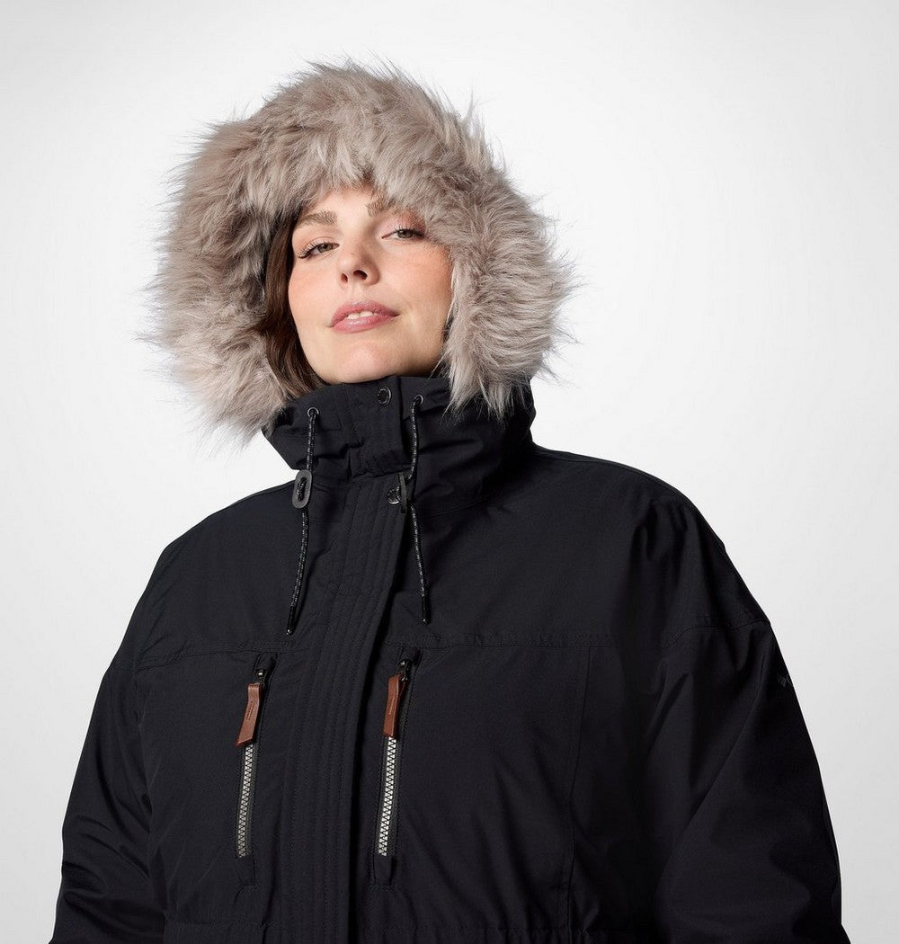 Women's Plus 3-In-1 Hooded Winter Jacket - Green