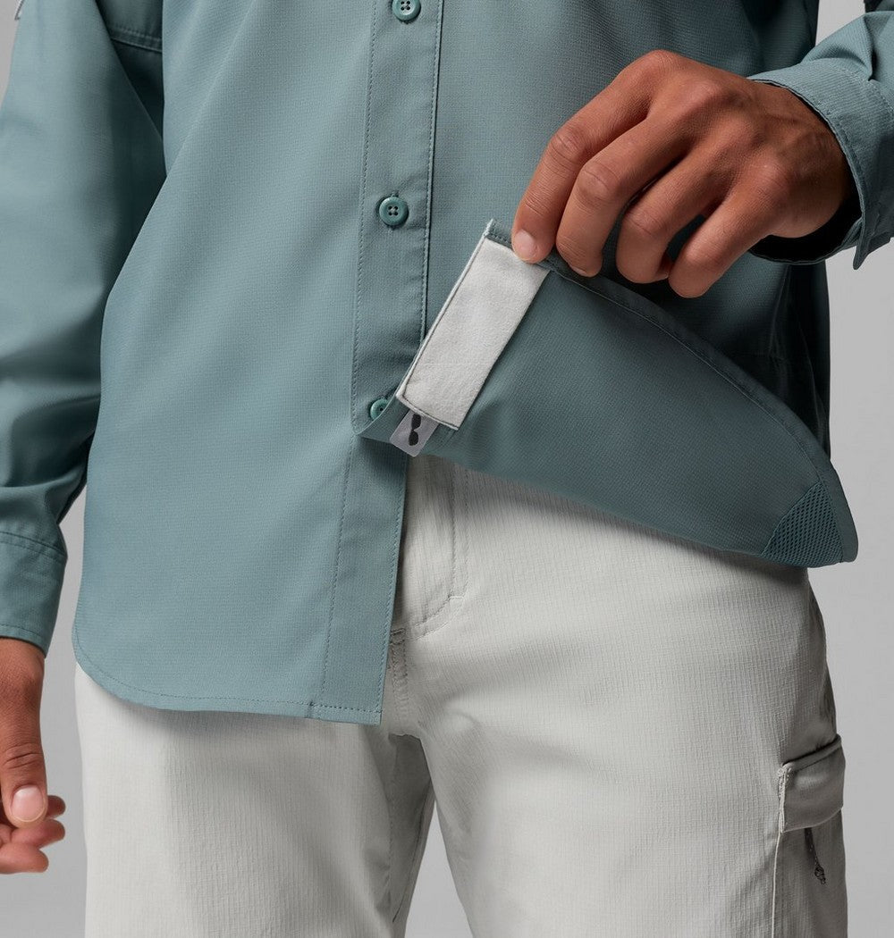 Men's Long Sleeve Fishing Shirt - White
