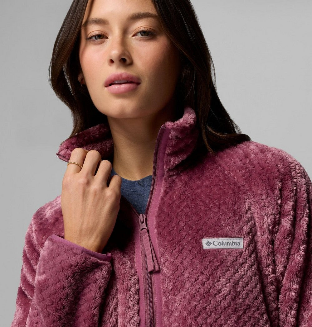 Women's Cropped Sherpa Full-Zip Fleece - Green
