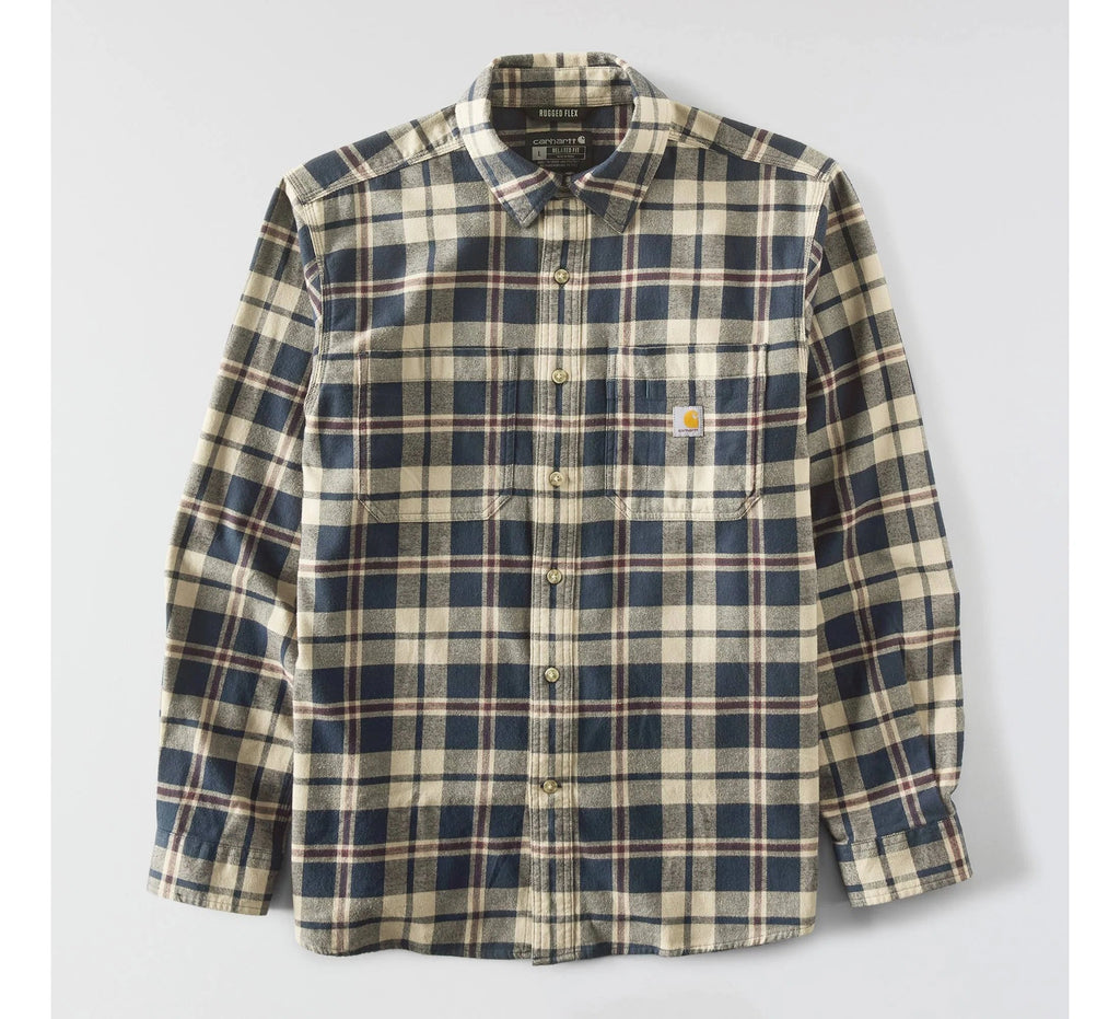 Men's Stretch Plaid Flannel Shirt - Red