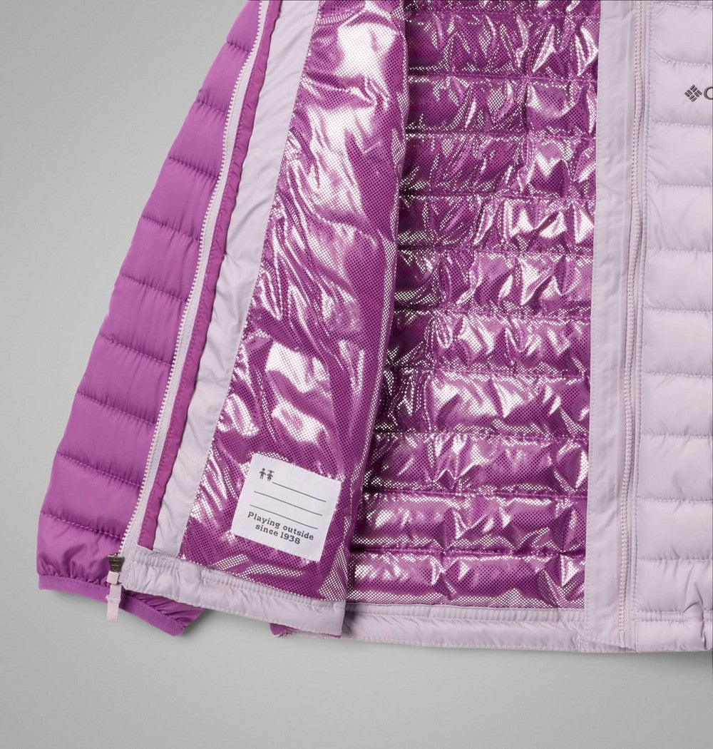 Girls' Hooded Insulated Puffer Jacket - White Paisley
