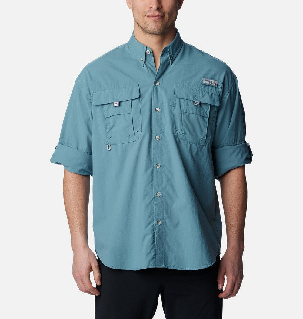 Men's Tall Long-Sleeve Vented Fishing Shirt - Gray