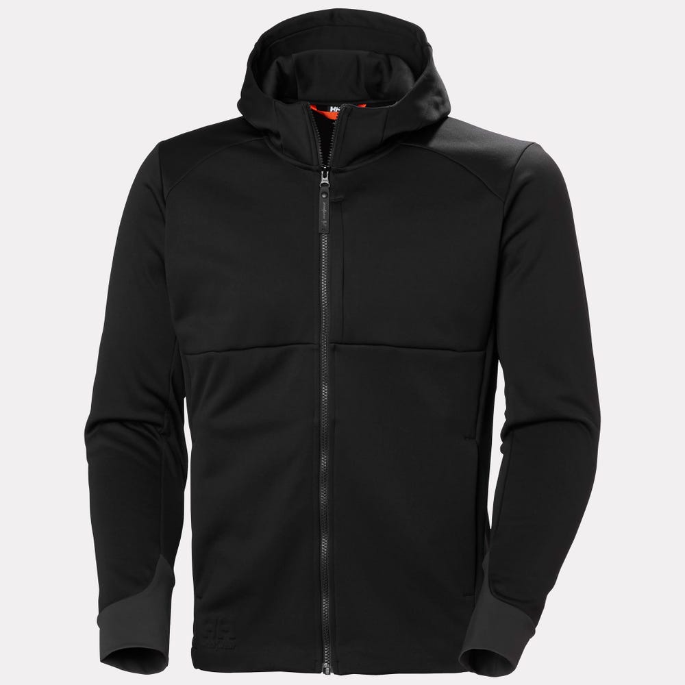 Men's Hooded Midlayer Work Jacket - Gray