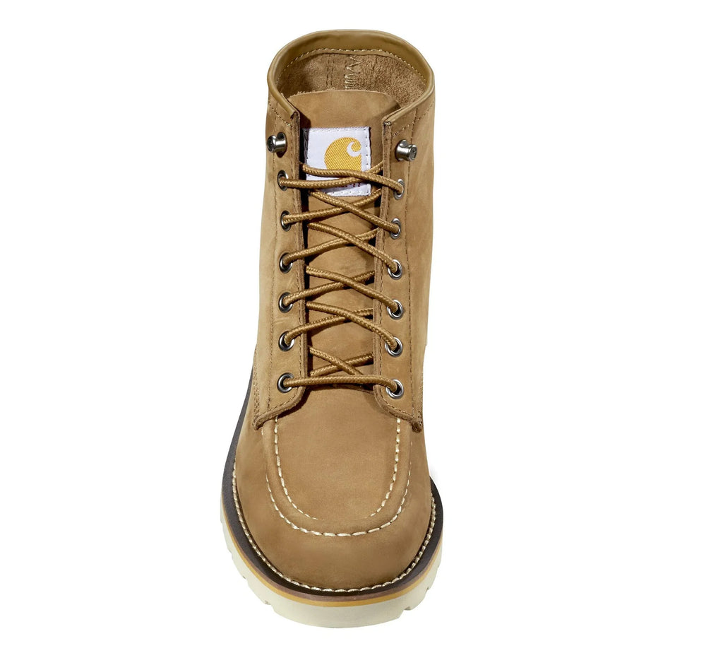 Women's 6-Inch Moc Toe Wedge Boot - Hickory
