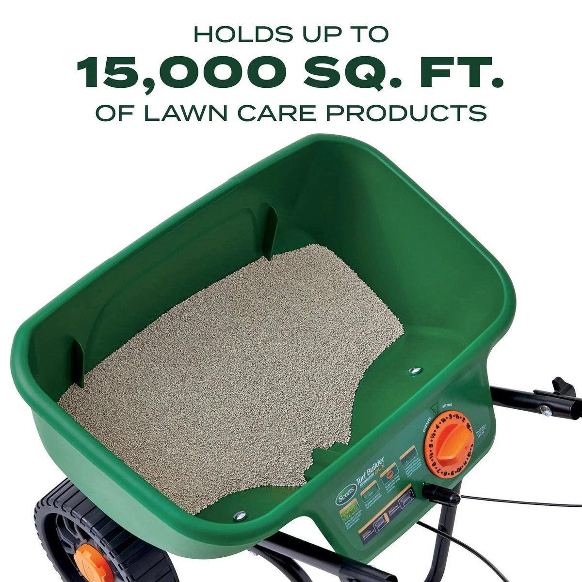Scotts Turf Builder EdgeGuard DLX Broadcast Spreader - 15,000 Sq. Ft.