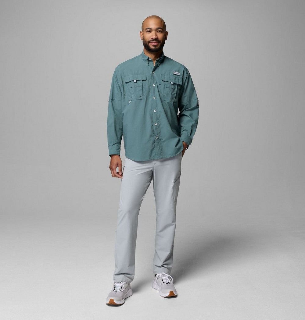 Men's Tall Long-Sleeve Vented Fishing Shirt - Gray