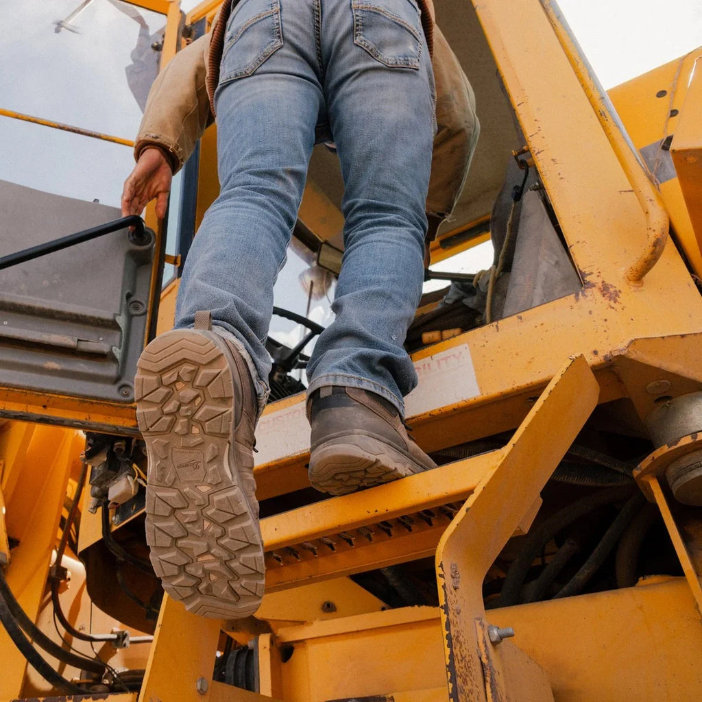 Men's Waterproof Work Boot - Brown/Olive