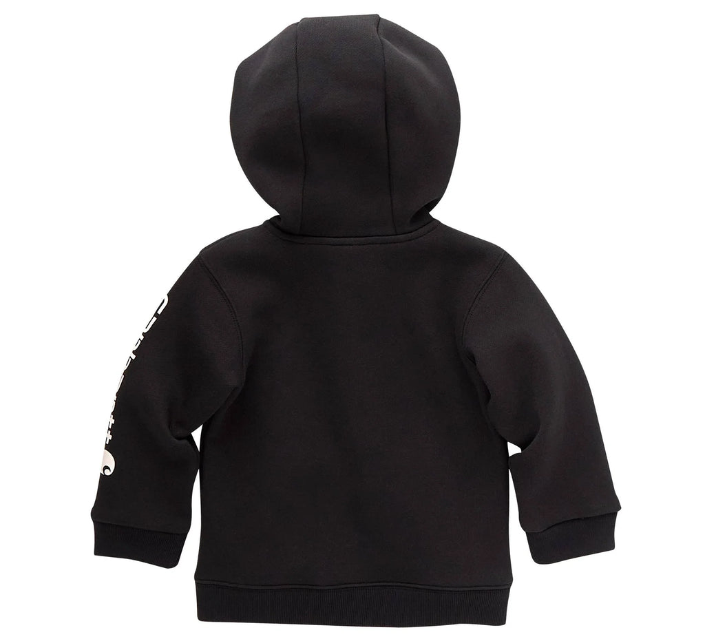 Baby and Toddler Full-Zip Hooded Sweatshirt - Black