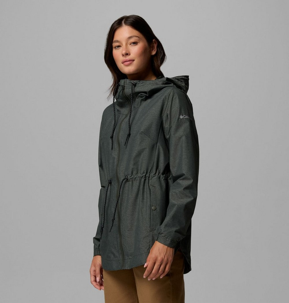 Women's Lightweight Hooded Rain Jacket - Fuchsia