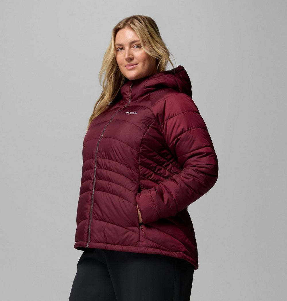 Women's Plus Size Insulated Hooded Jacket - Blue