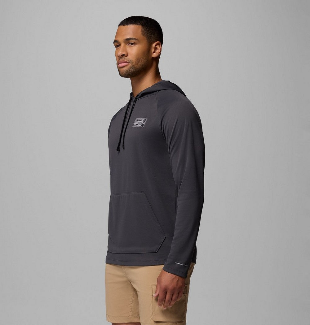 Men's UPF 40 Fishing Hoodie - Gray