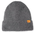 Fleece-Lined Knit Beanie - Gray