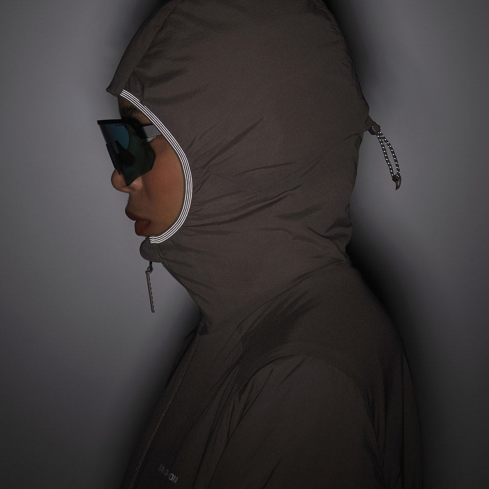 Women's Insulated Hooded Jacket - Brown