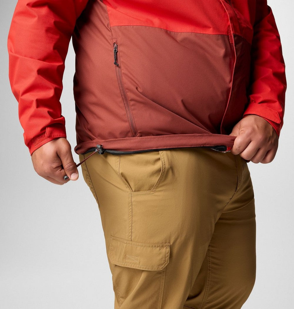 Men's Big Waterproof Rain Jacket - Red
