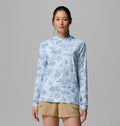 Women's UPF 50 Sun Hoodie - Blue Print