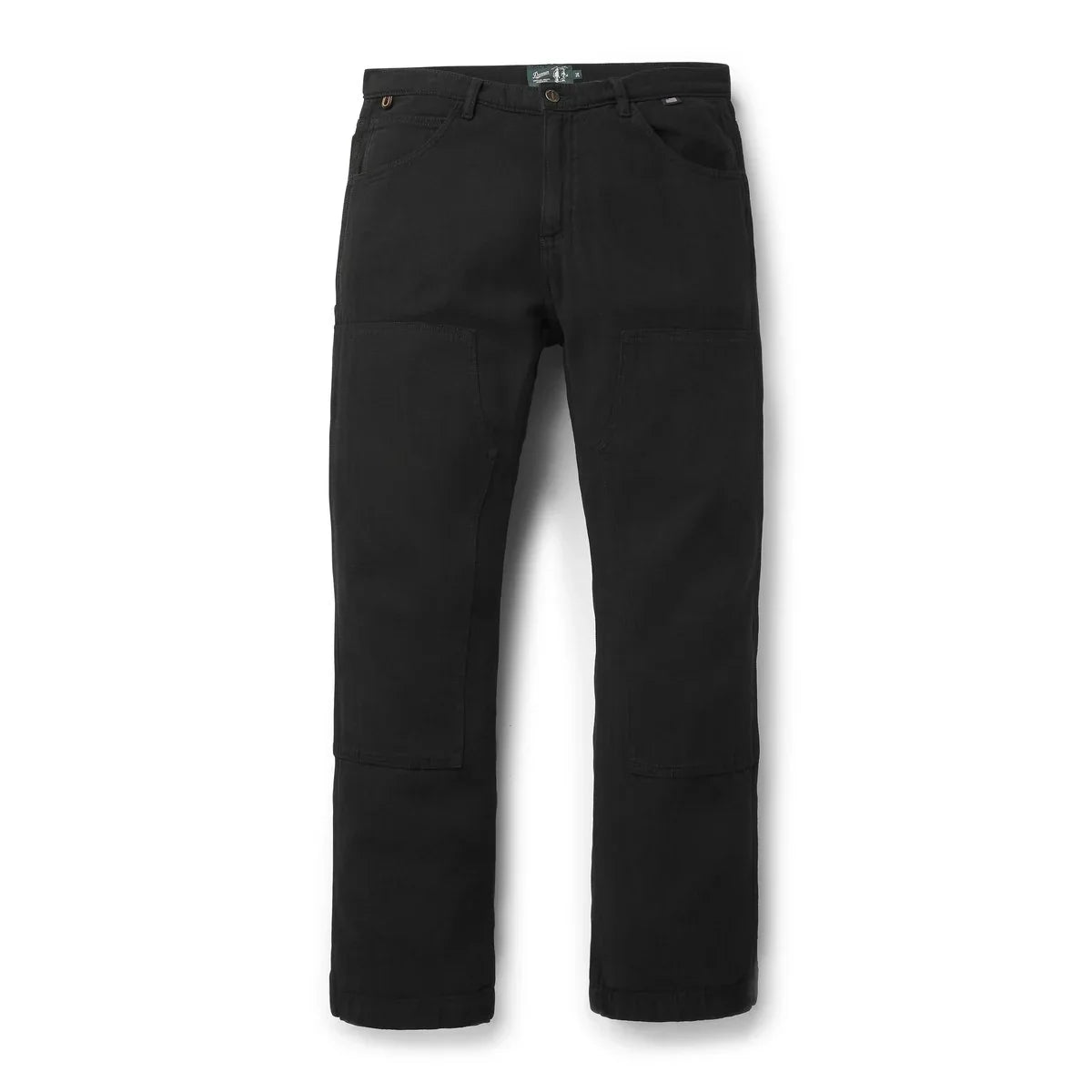 Men's Double-Knee Work Pants - Herringbone Black