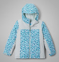 Girls' Insulated Printed Winter Jacket - Blue