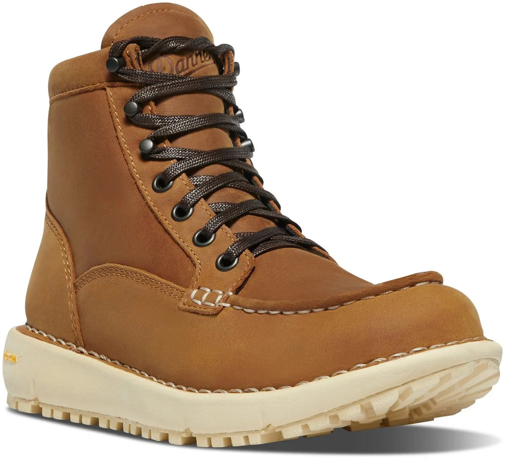 Women's Waterproof Moc Toe Leather Boot - Pecan