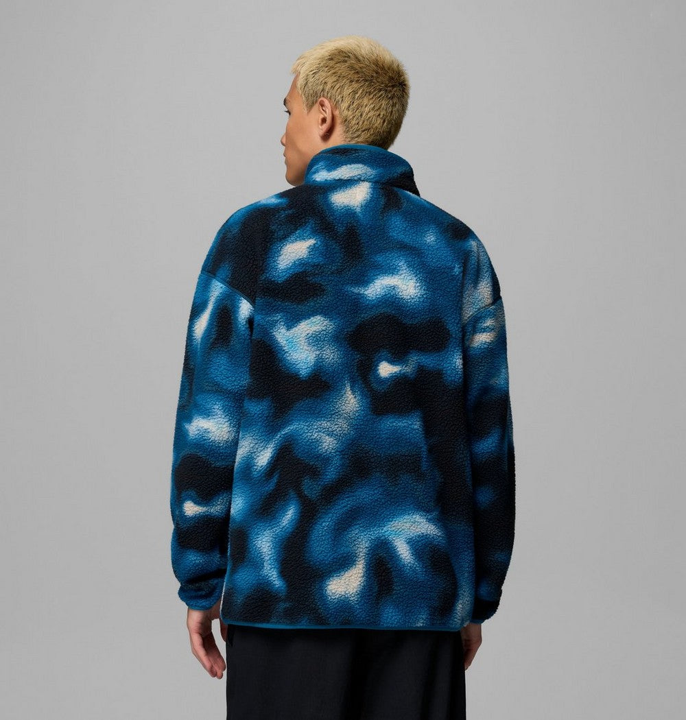 Men's Printed Half-Snap Fleece Pullover