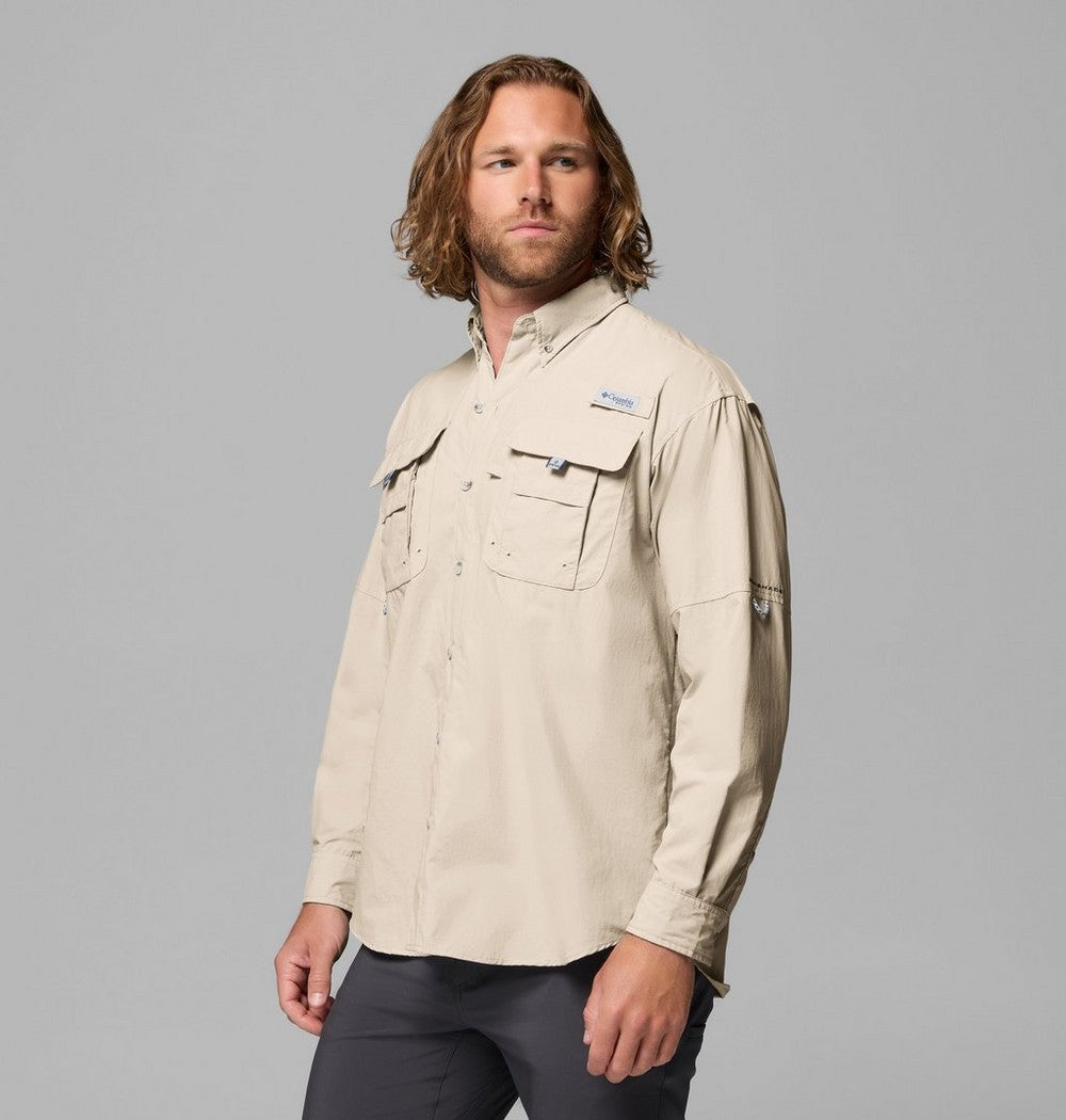 Men's Vented Long-Sleeve Fishing Shirt - Blue