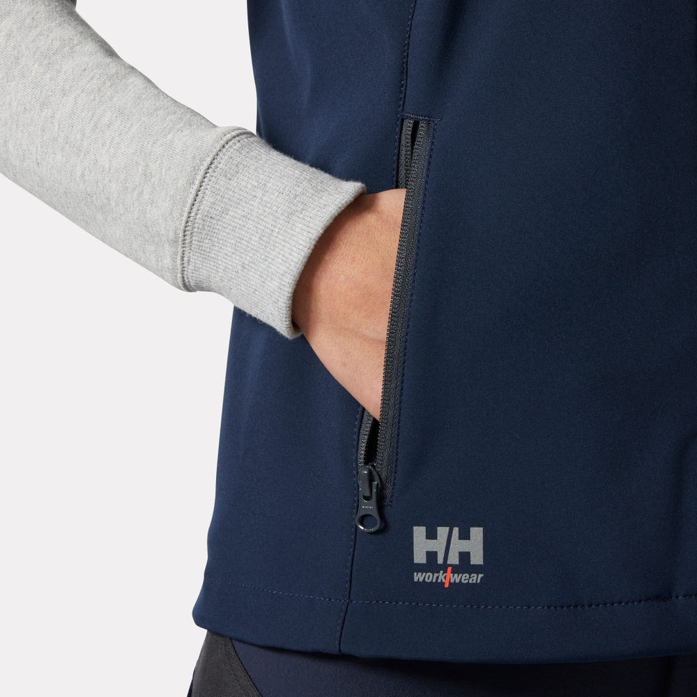 Women's Softshell Work Vest - Gray
