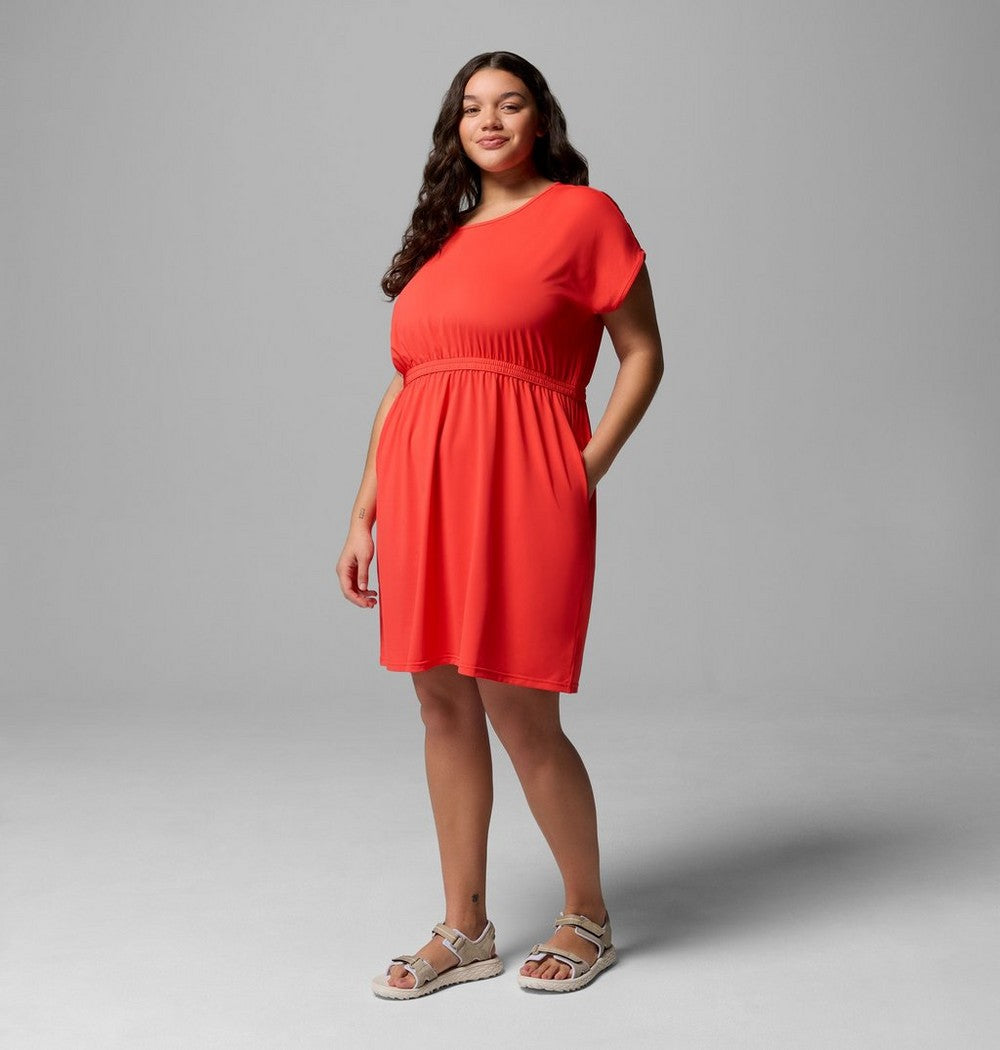 Women's Plus Short Sleeve Sun Dress - Navy