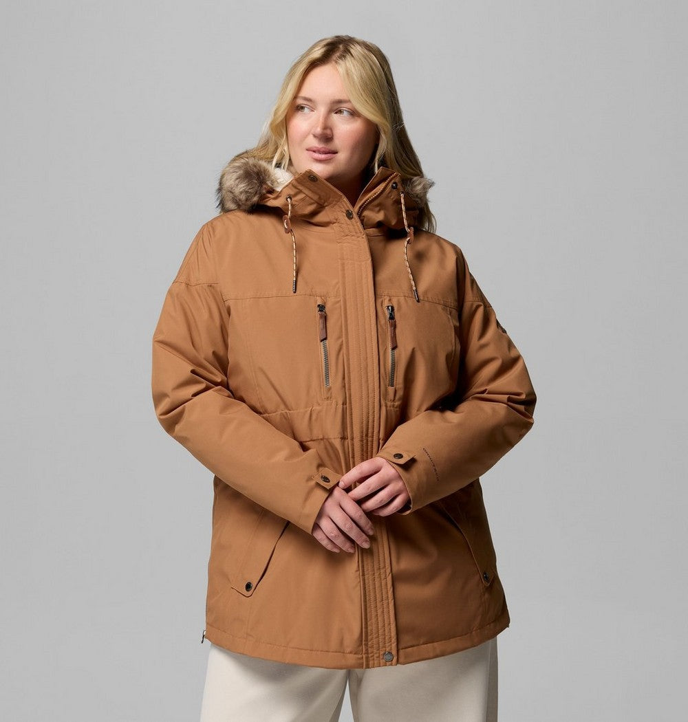 Women's Plus 3-In-1 Hooded Winter Jacket - Green