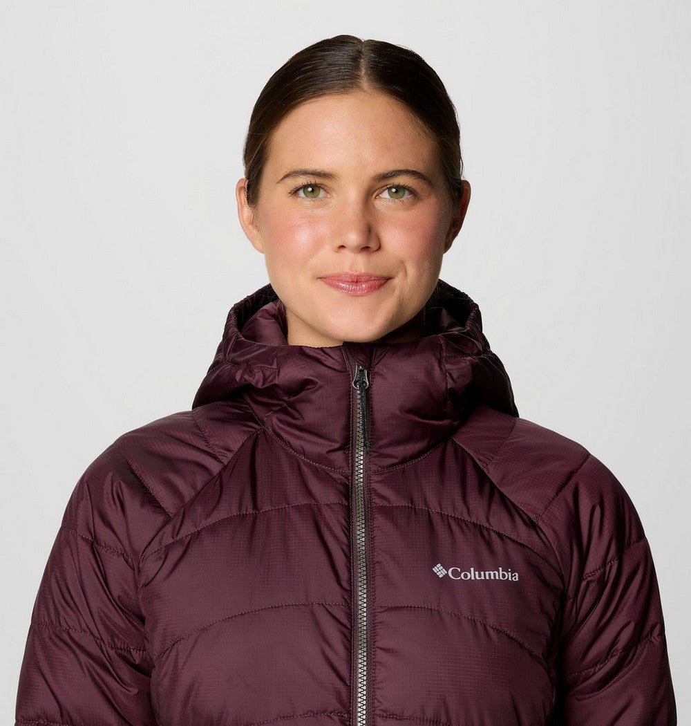 Women's Insulated Hooded Jacket - Wine