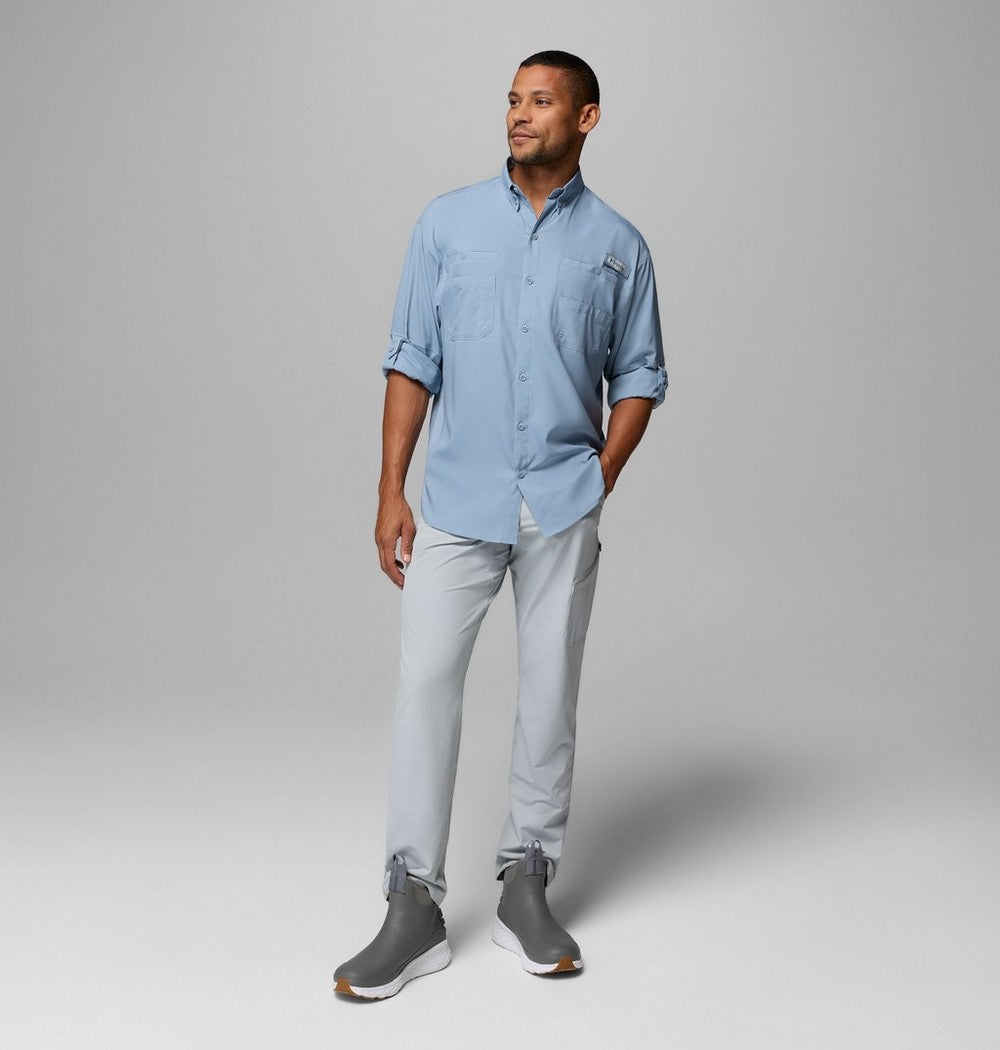 Men's Long-Sleeve Fishing Shirt - Teal