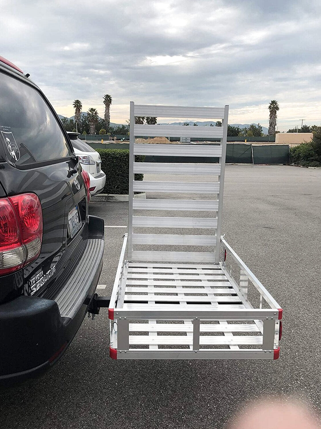 Aluminum Hitch Mount Cargo Carrier With 47 Inch Long Ramp, 1 Pack - 80779