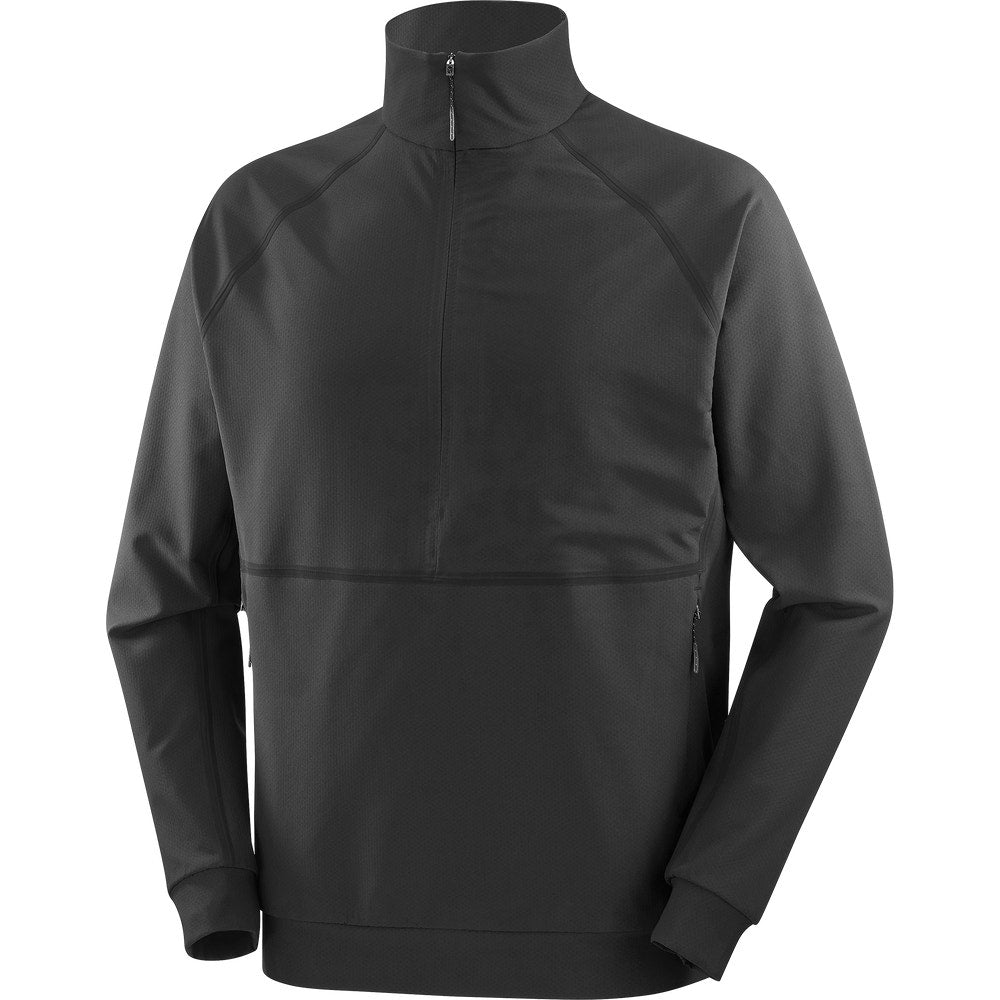 Unisex Half-Zip Softshell Midlayer - Stone Gray