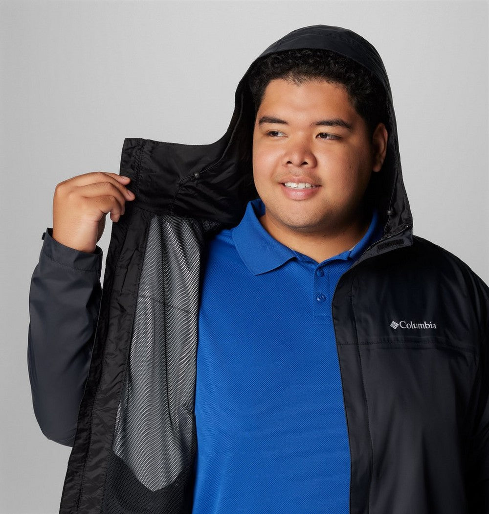Men's Big Seam-Sealed Rain Jacket - Blue