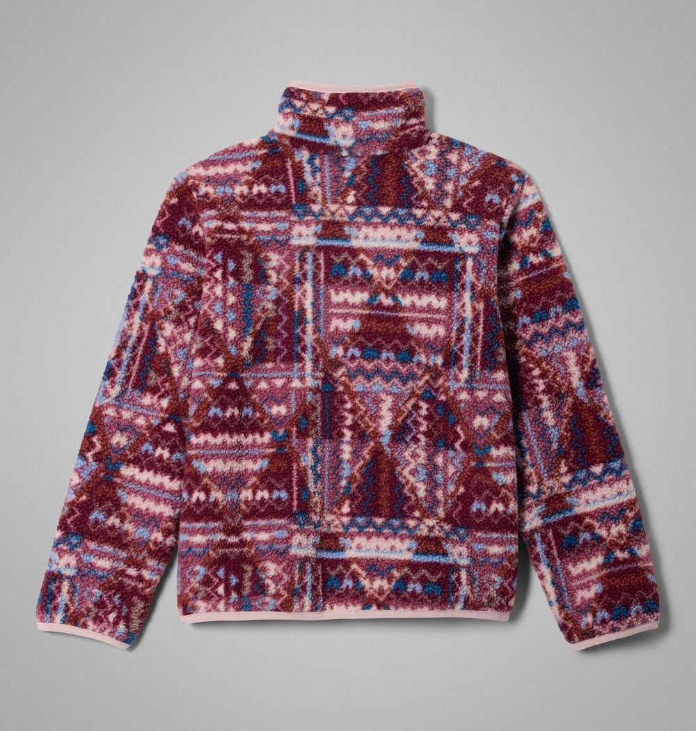 Kids' Printed Sherpa Half-Snap Pullover - Blue