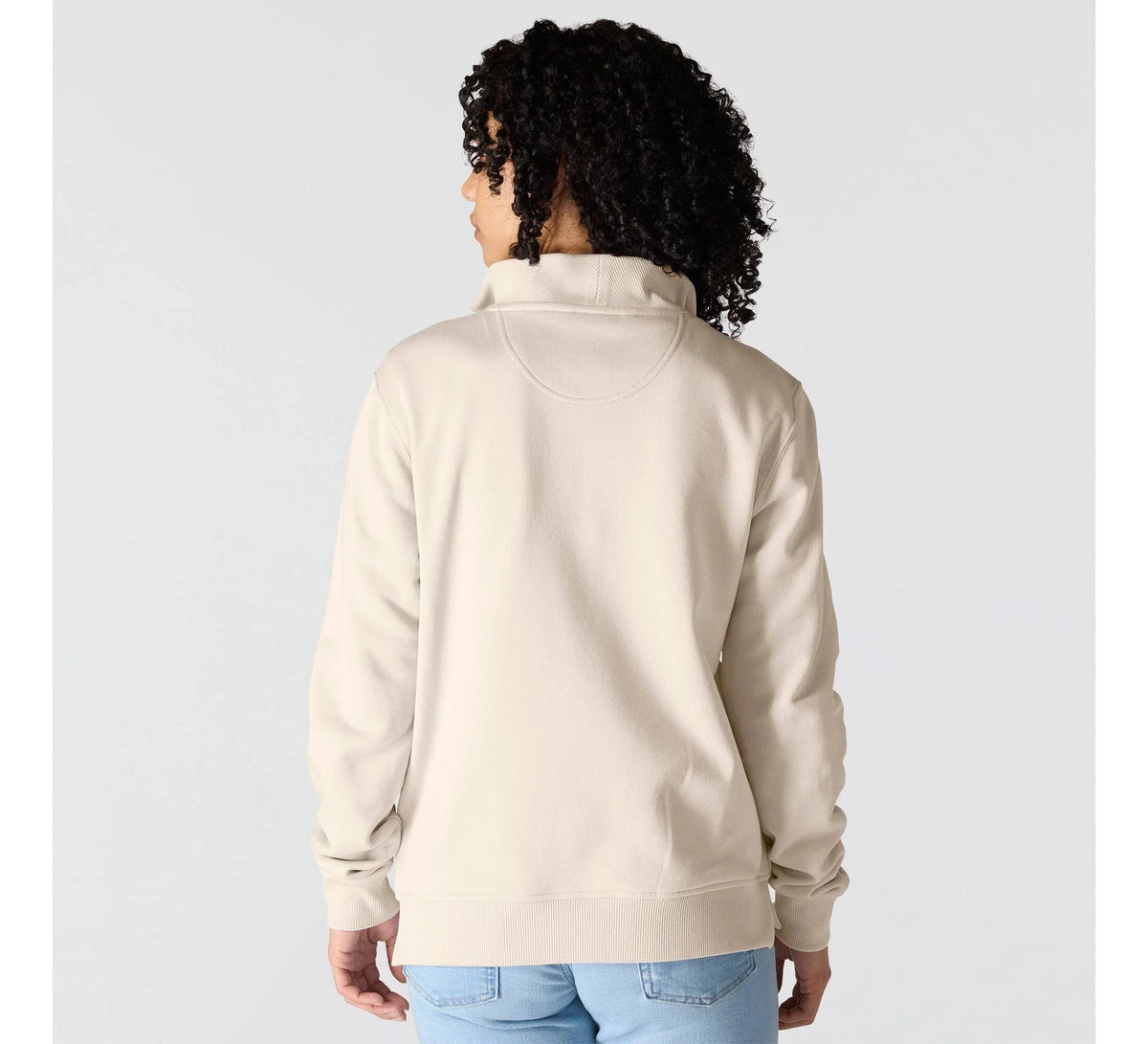 Women's Half-Zip Pullover Sweatshirt - Aqua