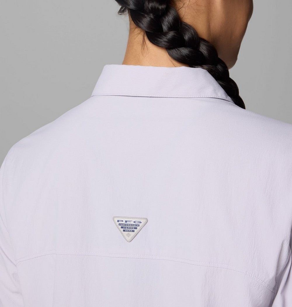 Women's UPF 50 Roll-Tab Fishing Shirt - Lavender