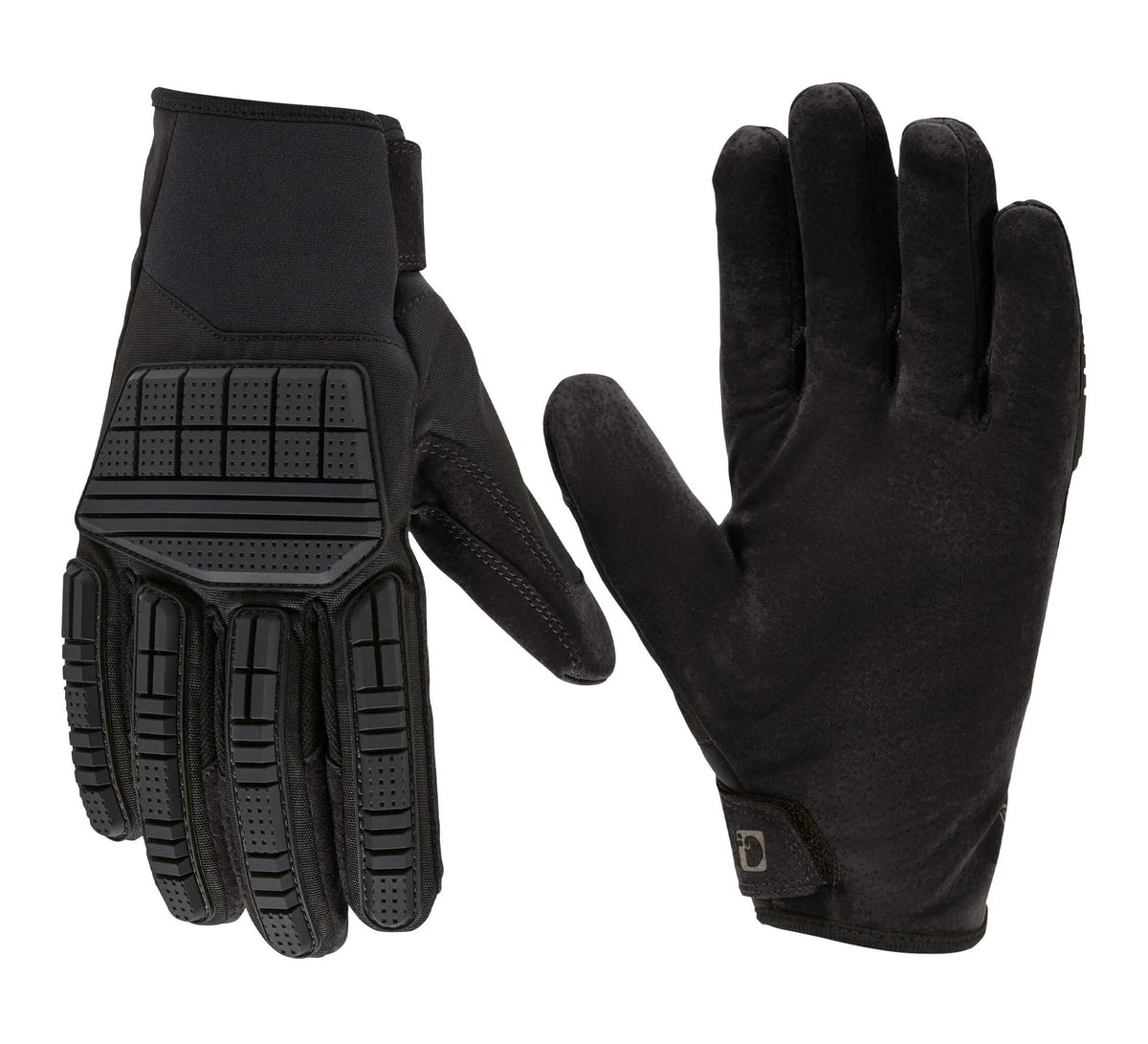 Men's Insulated Leather Knuckle Guard Gloves