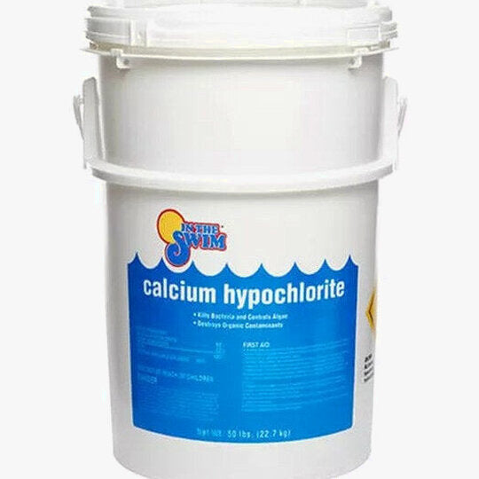 Cal-Chlor Calcium Hypochlorite Pool Shock Granules, 50 lb Bucket