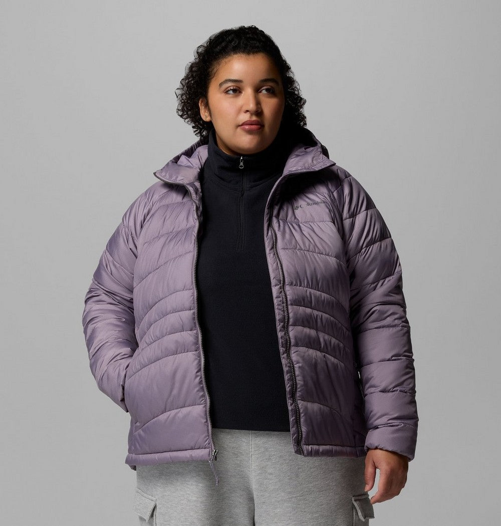 Women's Plus Size Insulated Hooded Jacket - Blue