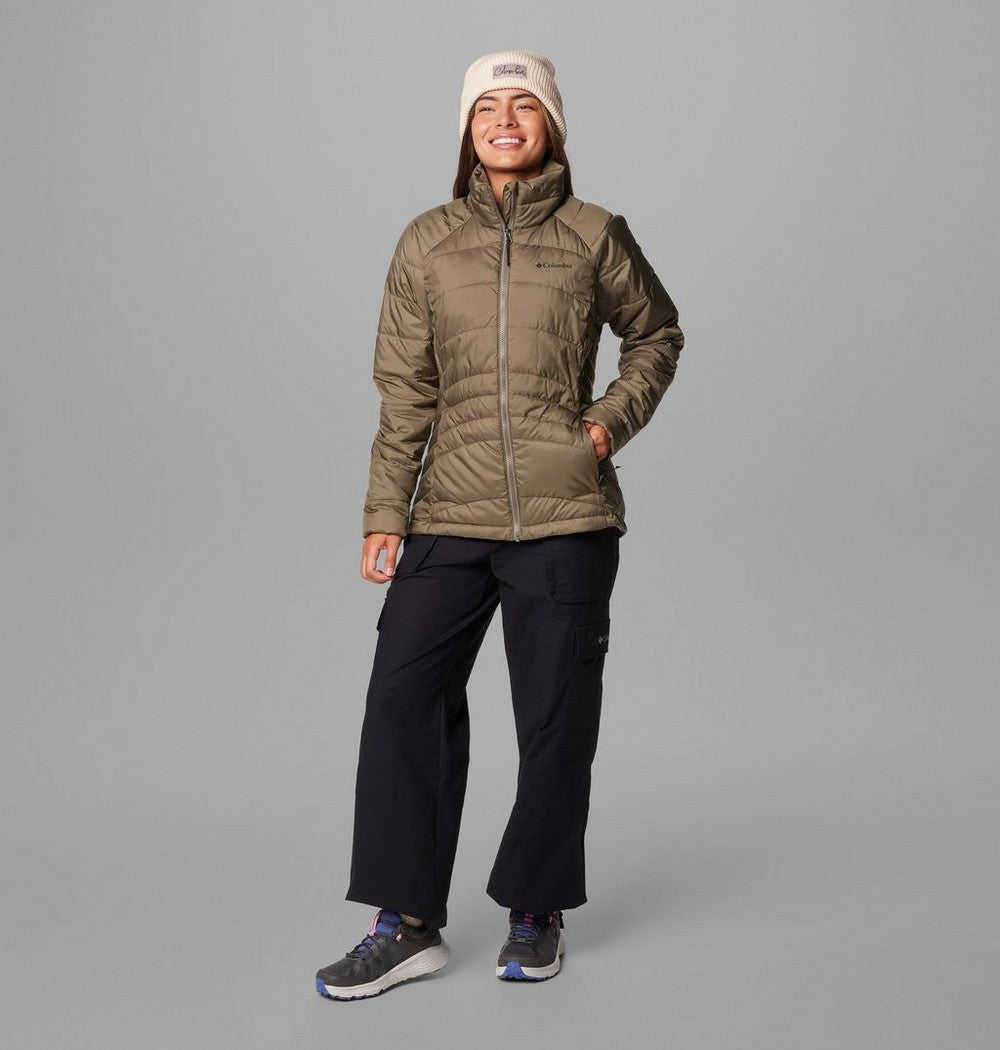 Women's Water-Resistant Insulated Jacket - Brown