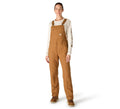 Women's Stretch Canvas Bib Overalls - Brown