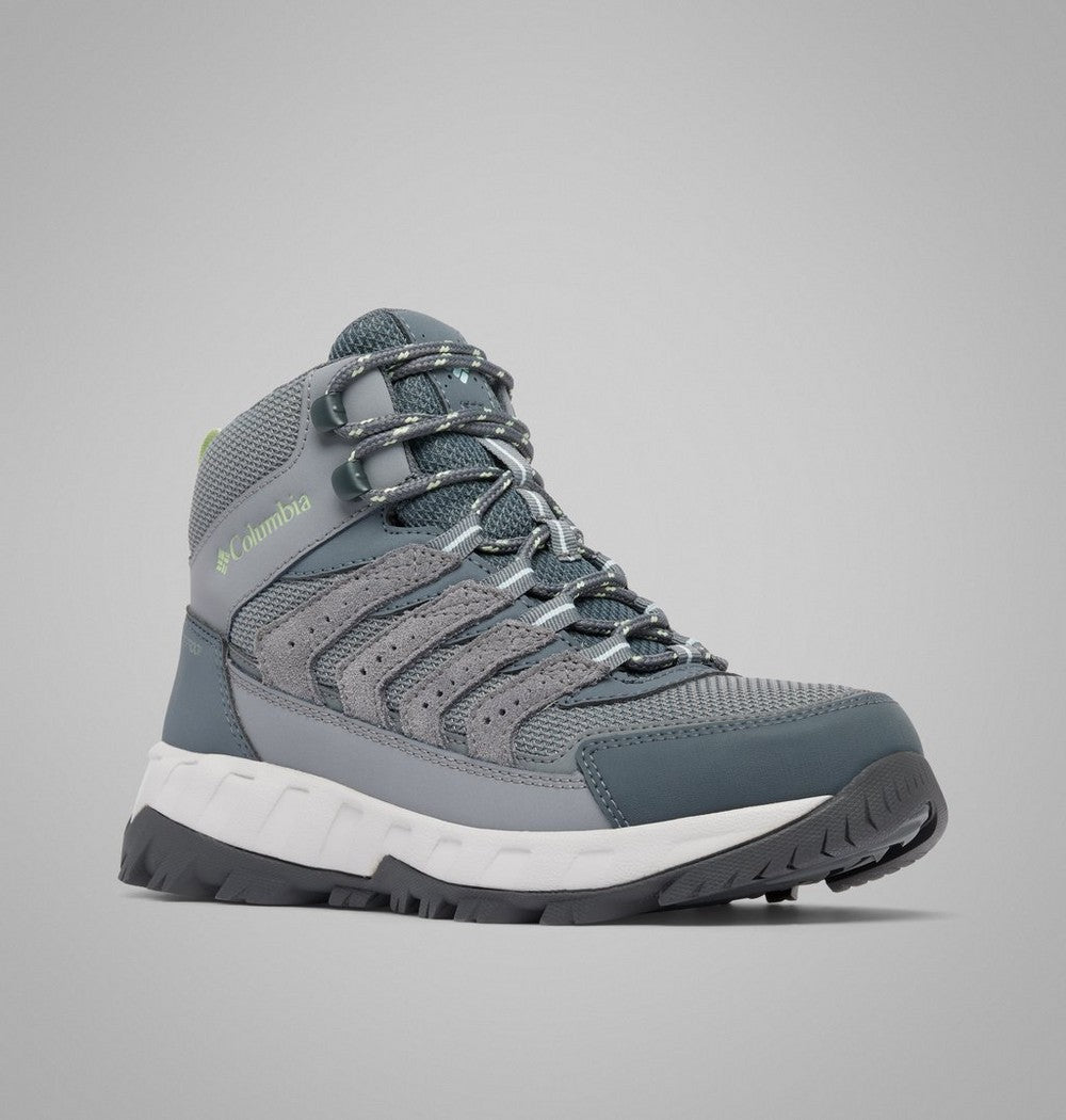 Women's Wide Waterproof Mid Hiking Shoe - Gray