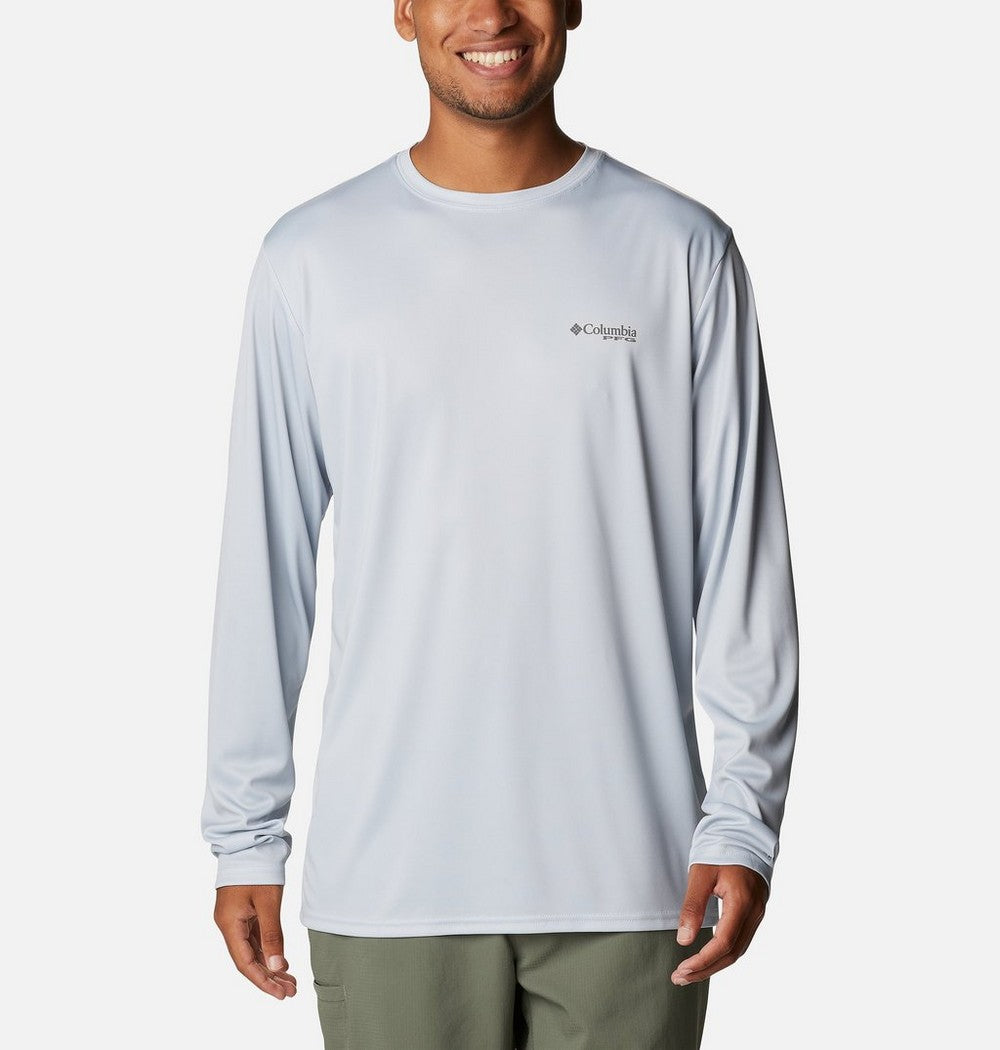 Men's Long Sleeve Fishing Shirt - Blue Navy