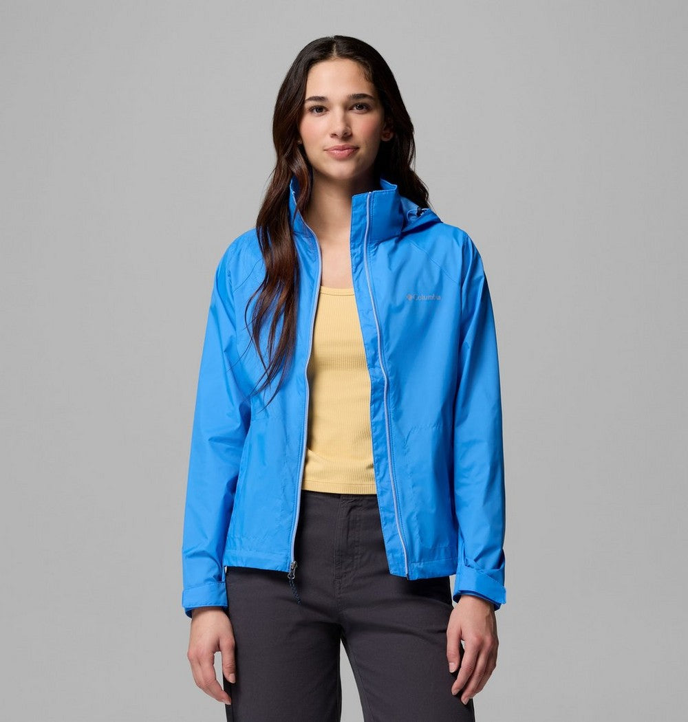 Women's Packable Water-Repellent Jacket - Blue