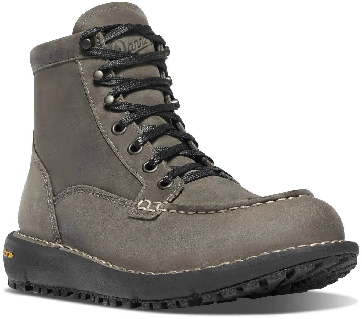Women's Waterproof Moc Toe Leather Boot - Charcoal