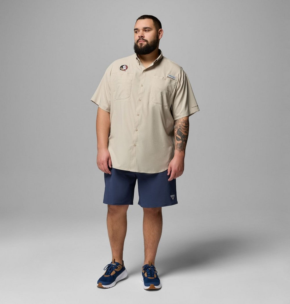 Men's Big UPF 40 Team Fishing Shirt - Tan
