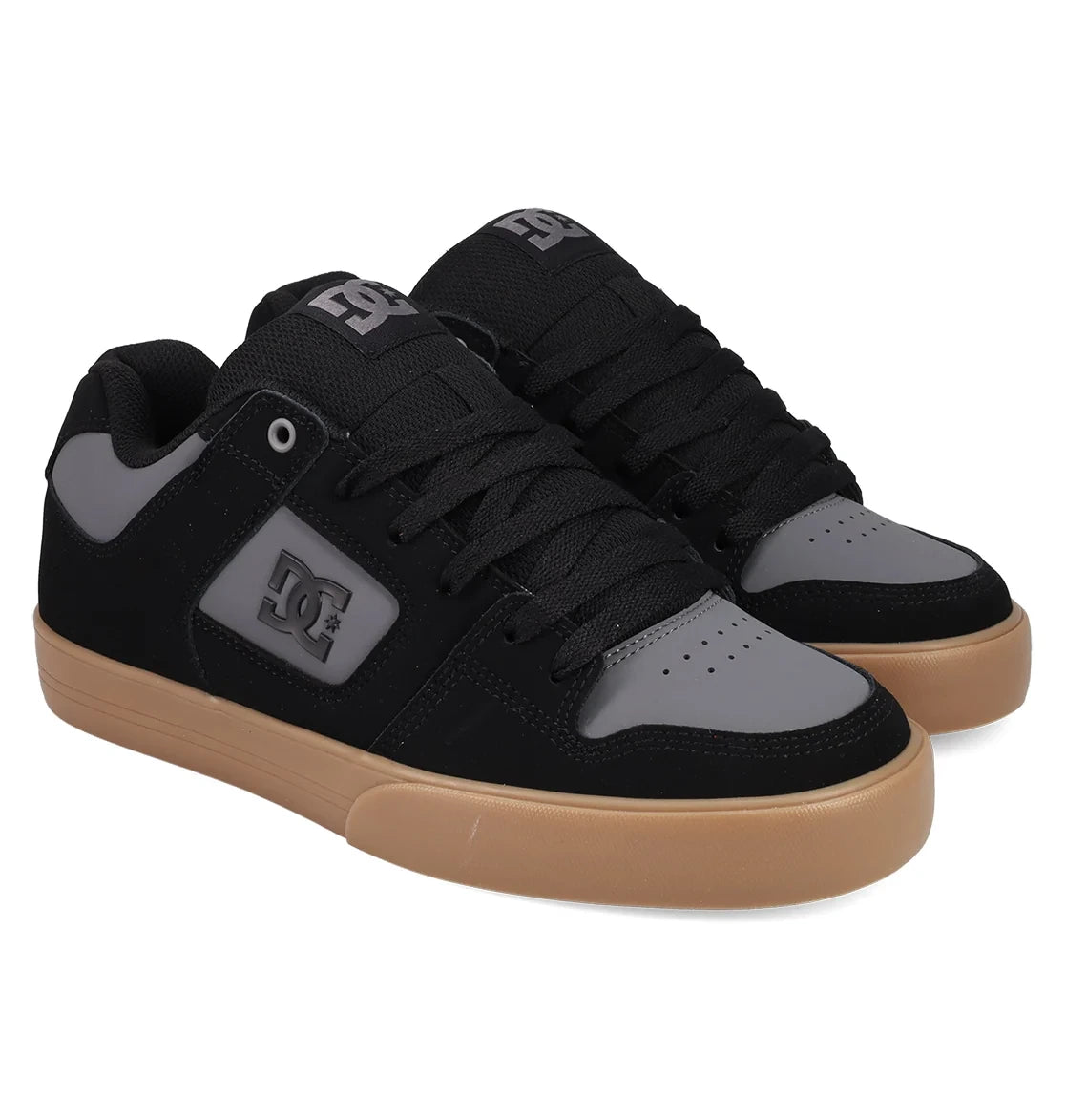 Men's Padded Low-Top Sneakers - Black Grey Gum
