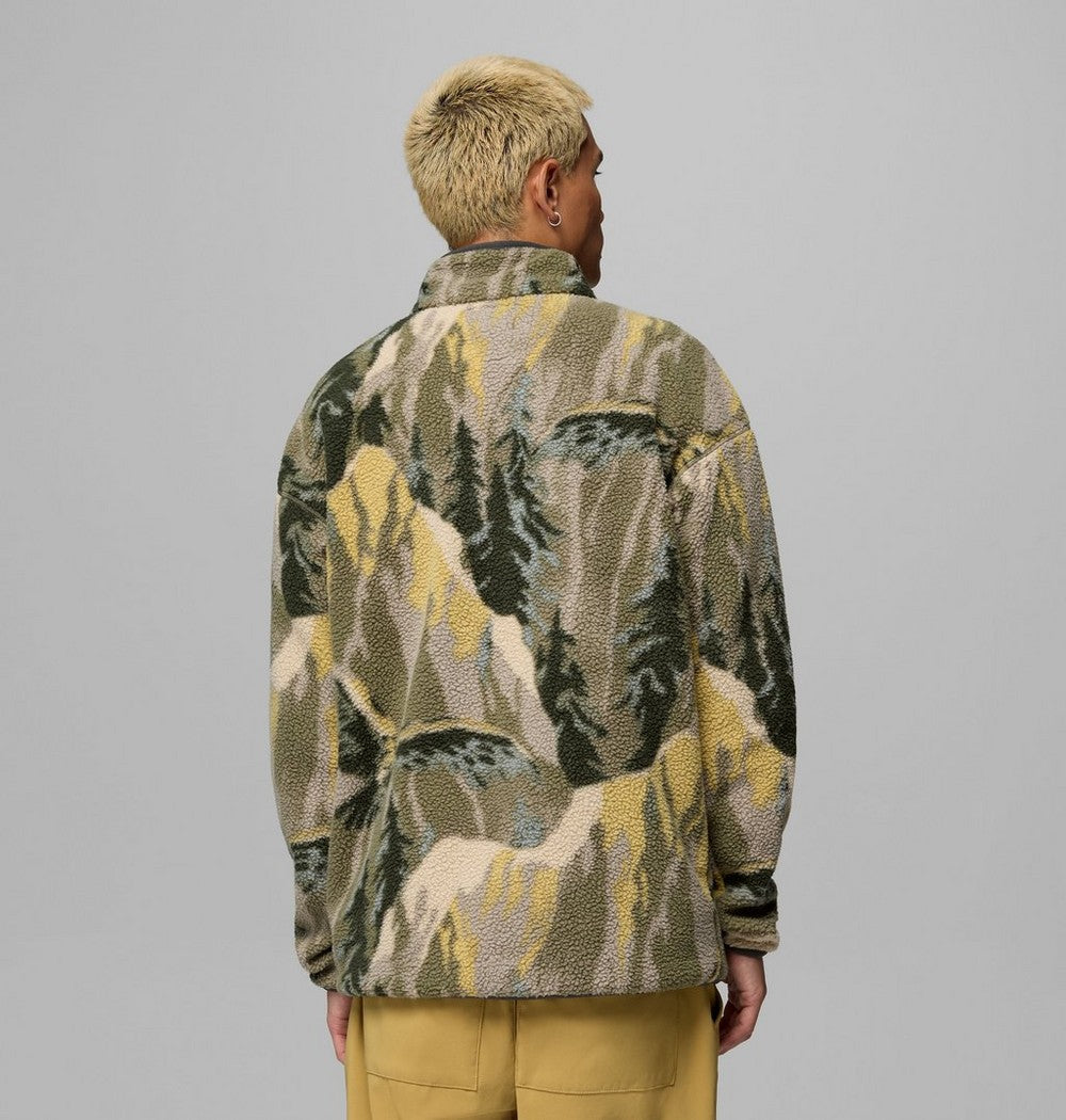 Men's Printed Half-Snap Fleece Pullover
