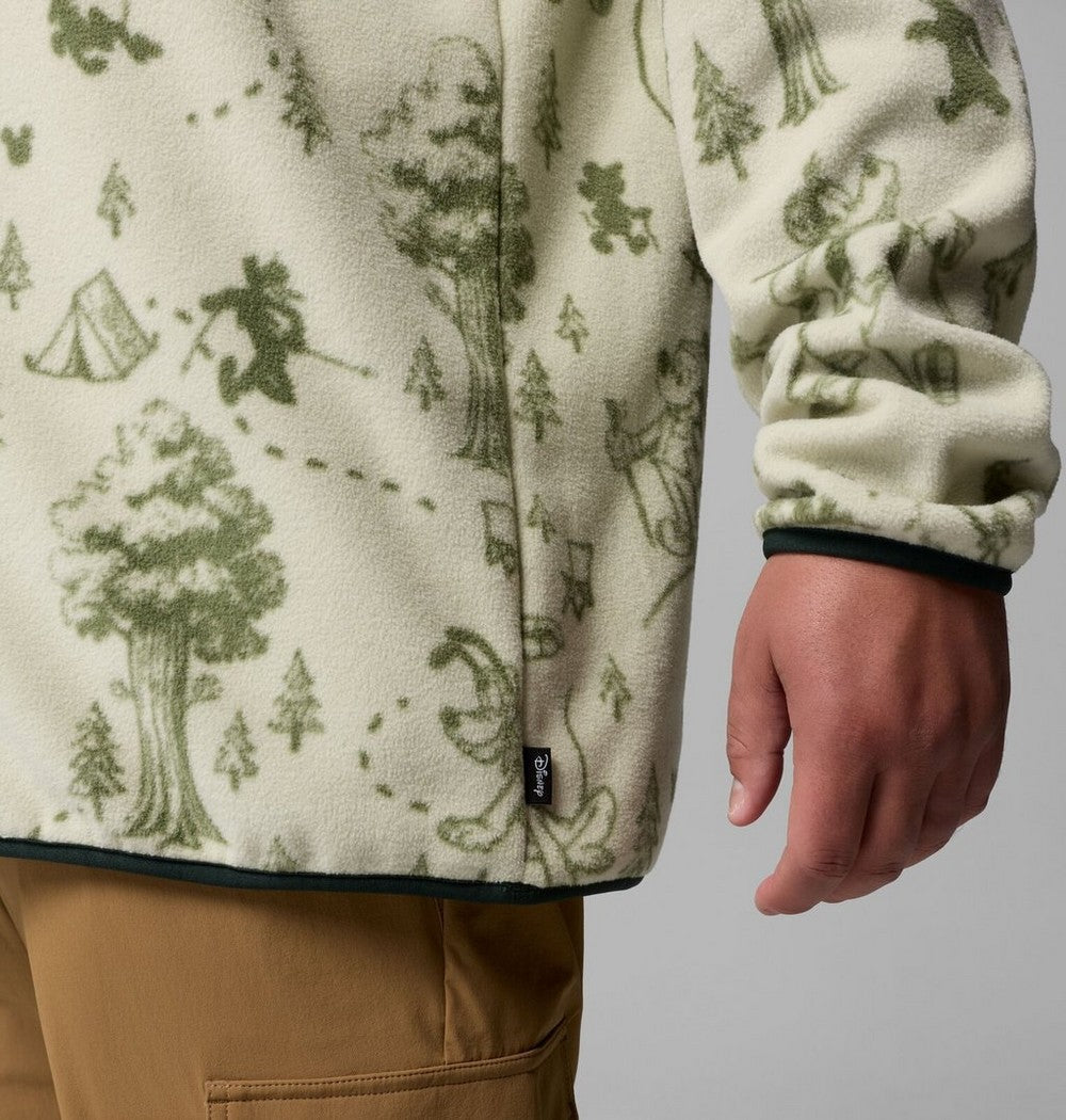 Men's Big Half-Snap Graphic Fleece Pullover