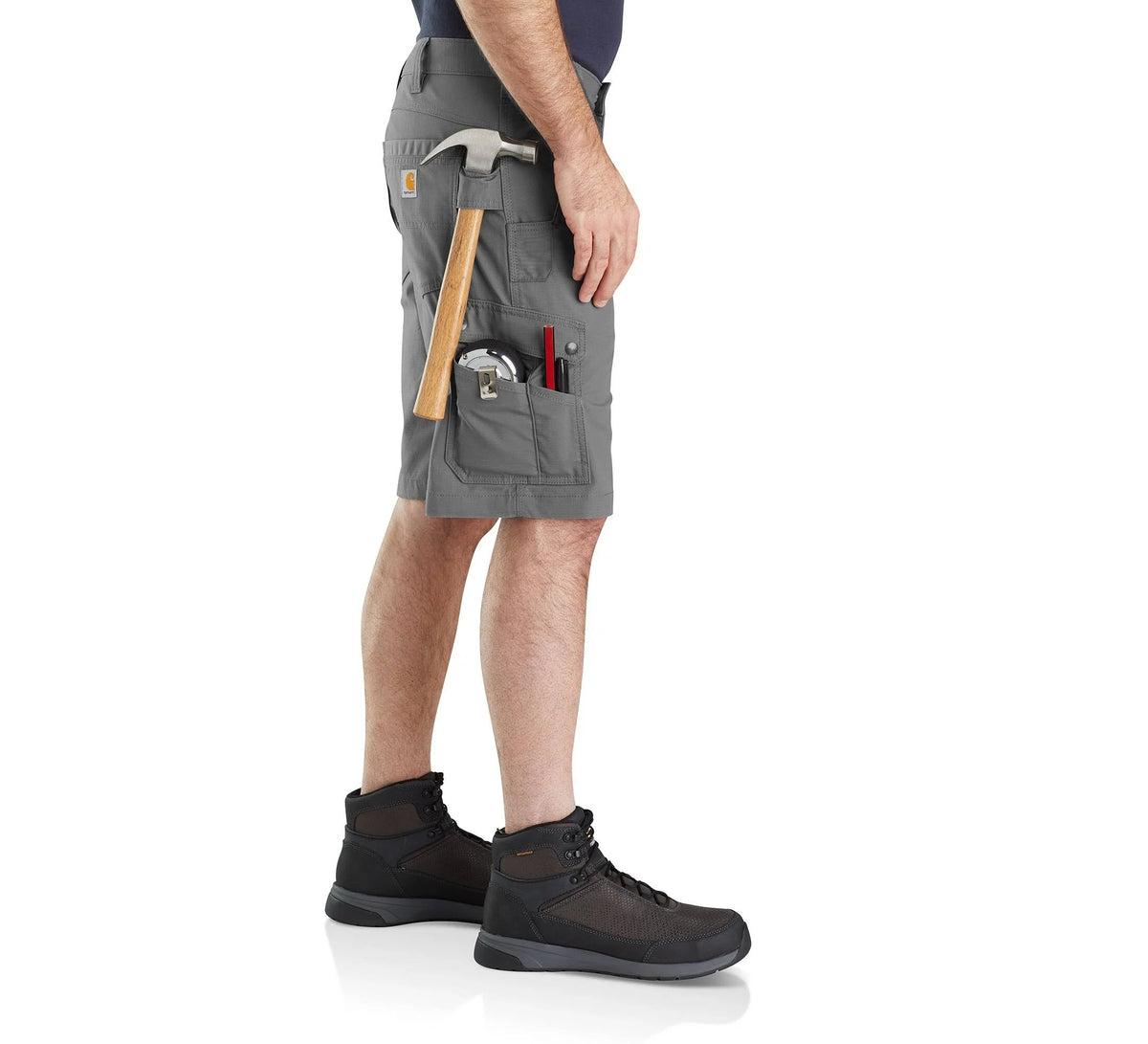 Men's 11-Inch Stretch Ripstop Cargo Shorts - Steel