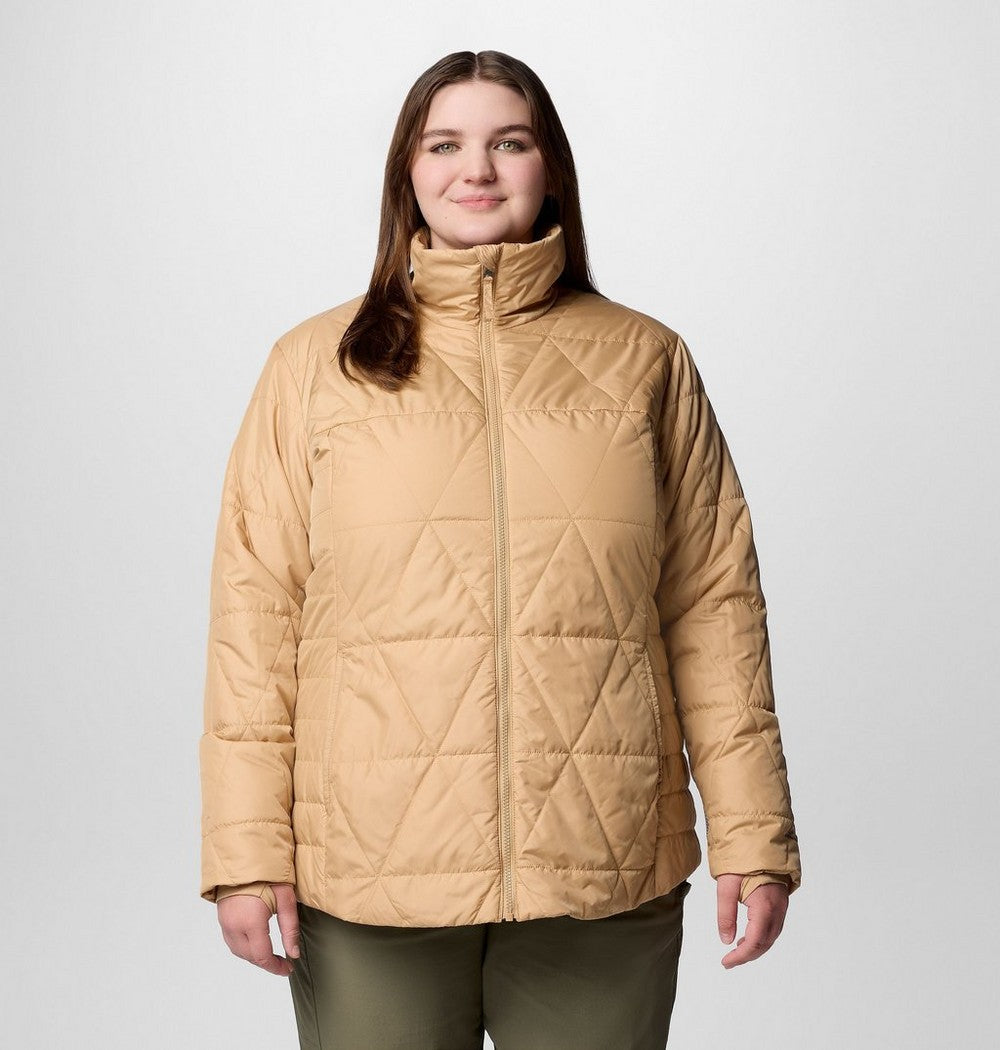 Women's Plus 3-In-1 Hooded Winter Jacket - Green